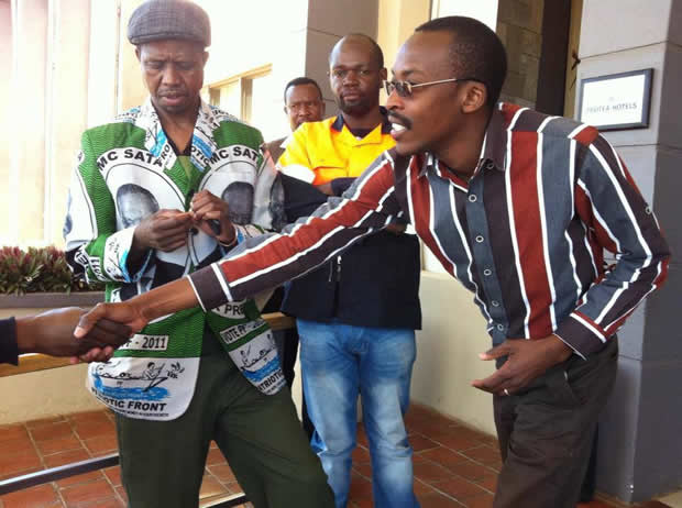 President Edgar Lungu with Brian Hapunda in Lusaka