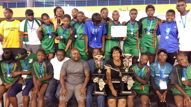 Handball women's national team with HAZ officcails