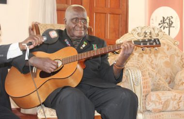 Dr Kenneth Kaunda at his house in Lusaka-Picture by Tenson Mkhala