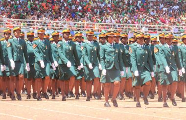 Zambia National Services officers at Heroes Stadium in Lusaka-Picture by Tenson Mkhala