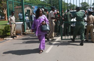 Maureen Mwanawasa at Lusaka High Court-Picture by Tenson Mkhala