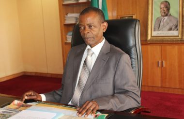 Former minister Joseph Katema in Lusaka-picture by Tenson Mkhala