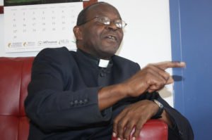 Archbishop of Lusaka Telesphore Mpundu in Lusaka-Picture by Tenson Mkhala