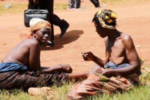 Ngoni Women enjoying 'waka ya chi ngoni during the 2016 N'Chwala in Chipata -Picture by Tenson Mkhala