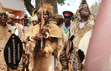 Paramount chief Mpezeni in Chipata during 2016 N'cwala-picture by Tenson Mkhala