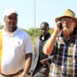 Former Republican vice president Guy Scot on phone as former deputy finanace minister Miles Sampa look on in Kafue-picture by Tenson Mkhala