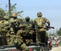 Zambia Army in Kanyama during looting-picture by Tenson Mkhala