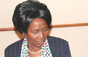 Vice president Inonge Wina at her office in Lusaka-Picture by Tenson Mkhala