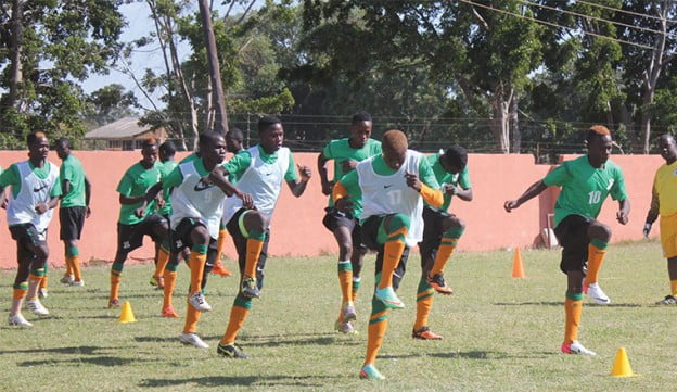 Zambia's Under 20 football team training in Lusaka: File picture
