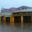 Floods in Lusaka's Kamwala trading area due to lack of drainage on January 19, 2016.