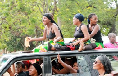 UPND women during a protest in Lusaka-Picture by Tenson Mkhala