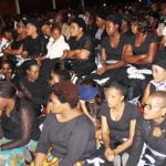 Mourners during Joe Chibangu's funeral at Mulungushi International Conference Center in Lusaka