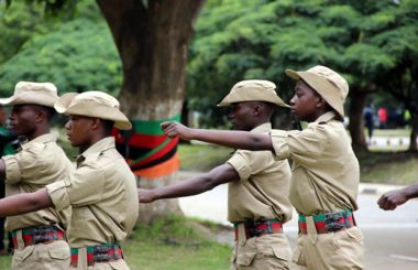 Zambia cadets match during Youth Day celebrations in Lusaka-picture by Tenson Mkhala