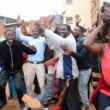 UPND cadres celebrate HH's acquittal - picture by Tenson Mkhala