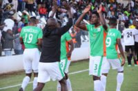 Zesco United celebrate after the game against City of Lusaka at Woodlands Stadium in Lusaka. Zesco won 1-0 Picture By Tenson Mkhala