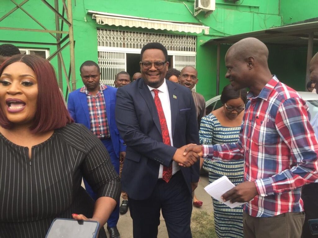 Emmanuel Mwamba files in his nomination for PF presidency