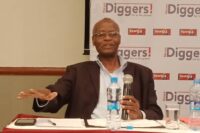 Prof Muna Ndulo speaks at a Diggers, SAIPAR organised public discussion forum - Picture by Philip Chisalu