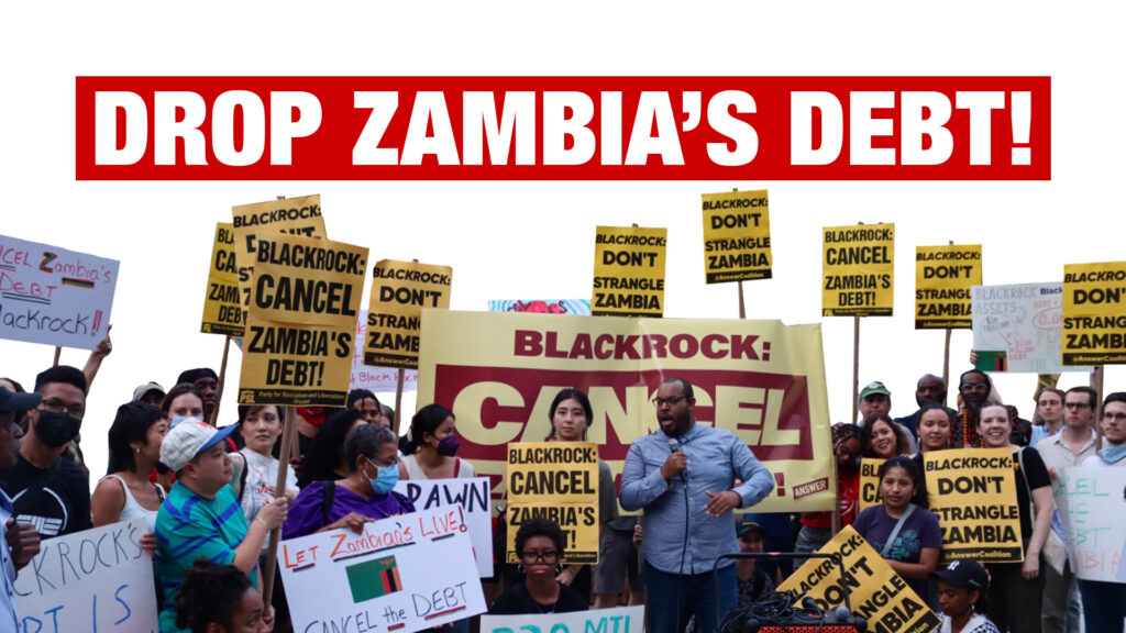 Activists demand Blackrock cancel Zambia’s debt