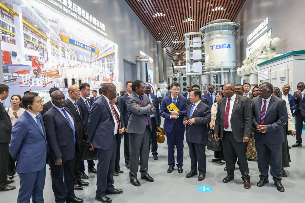 President Hakainde Hichilema touting the visited TBEA Group in China
