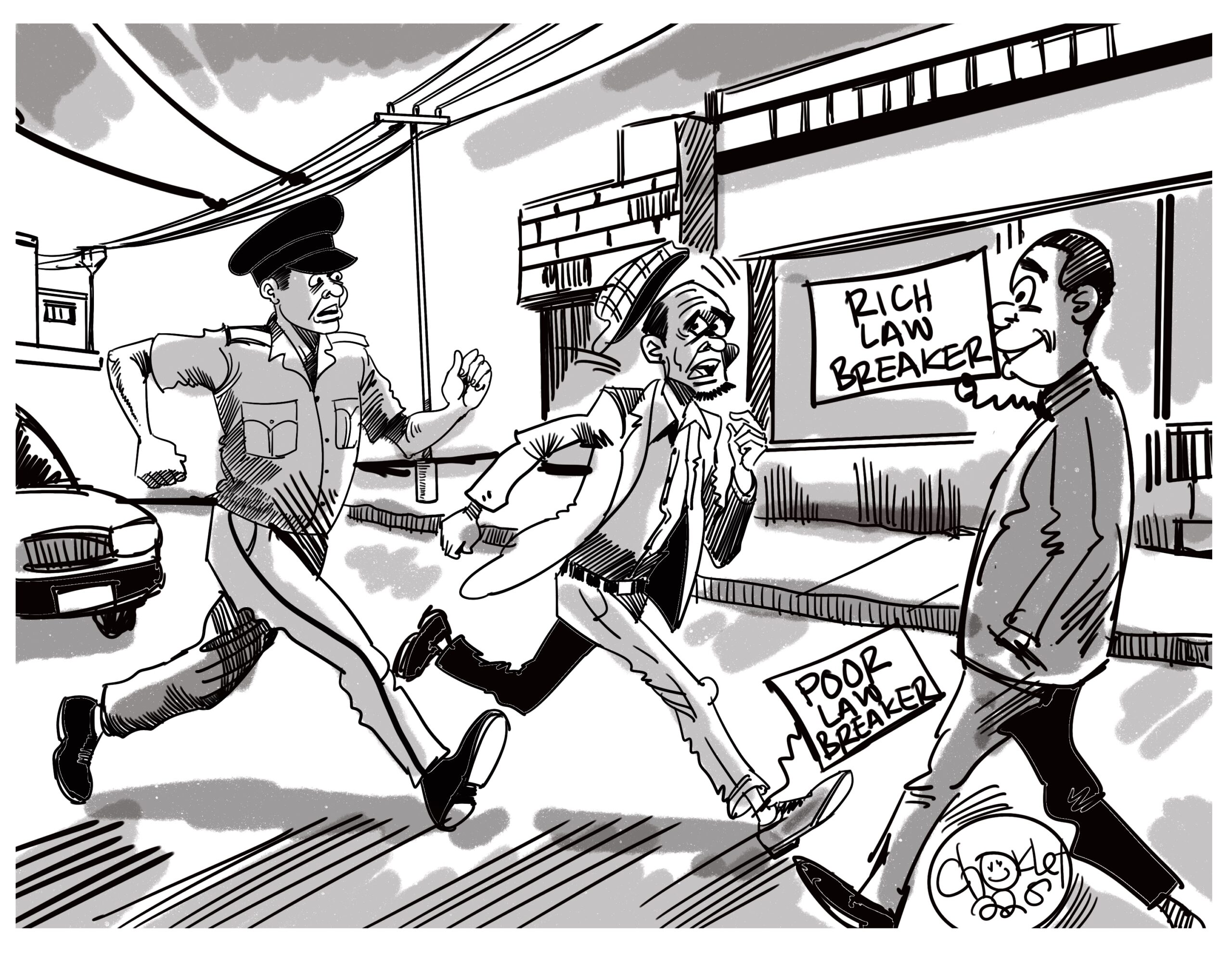 Rich vs Poor law breaker