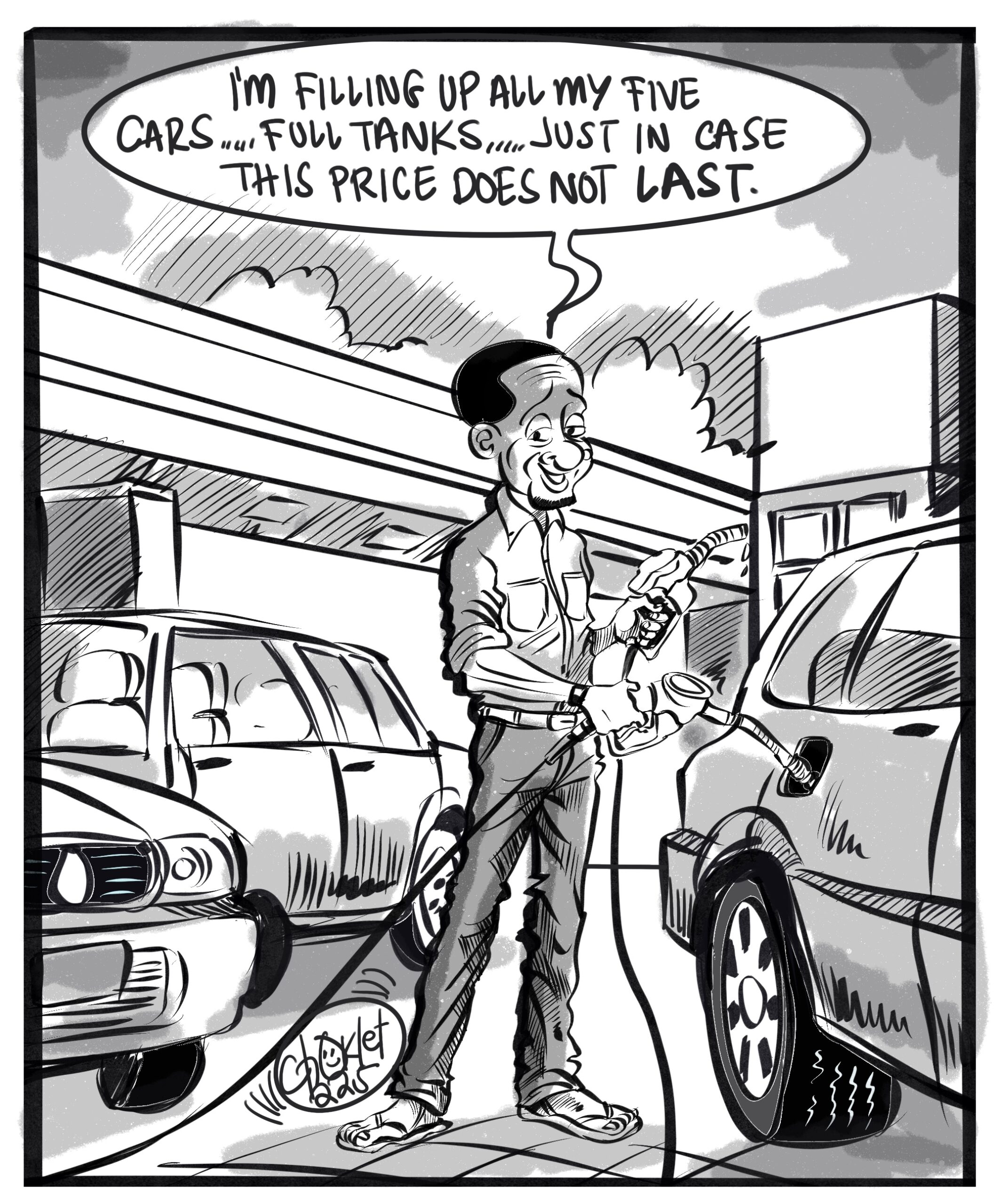 Filling up