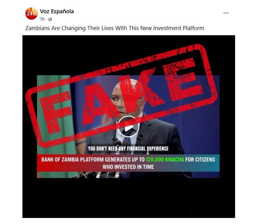 Boz Warns Public About Investment Scams Impersonating Kalyalya Zambia