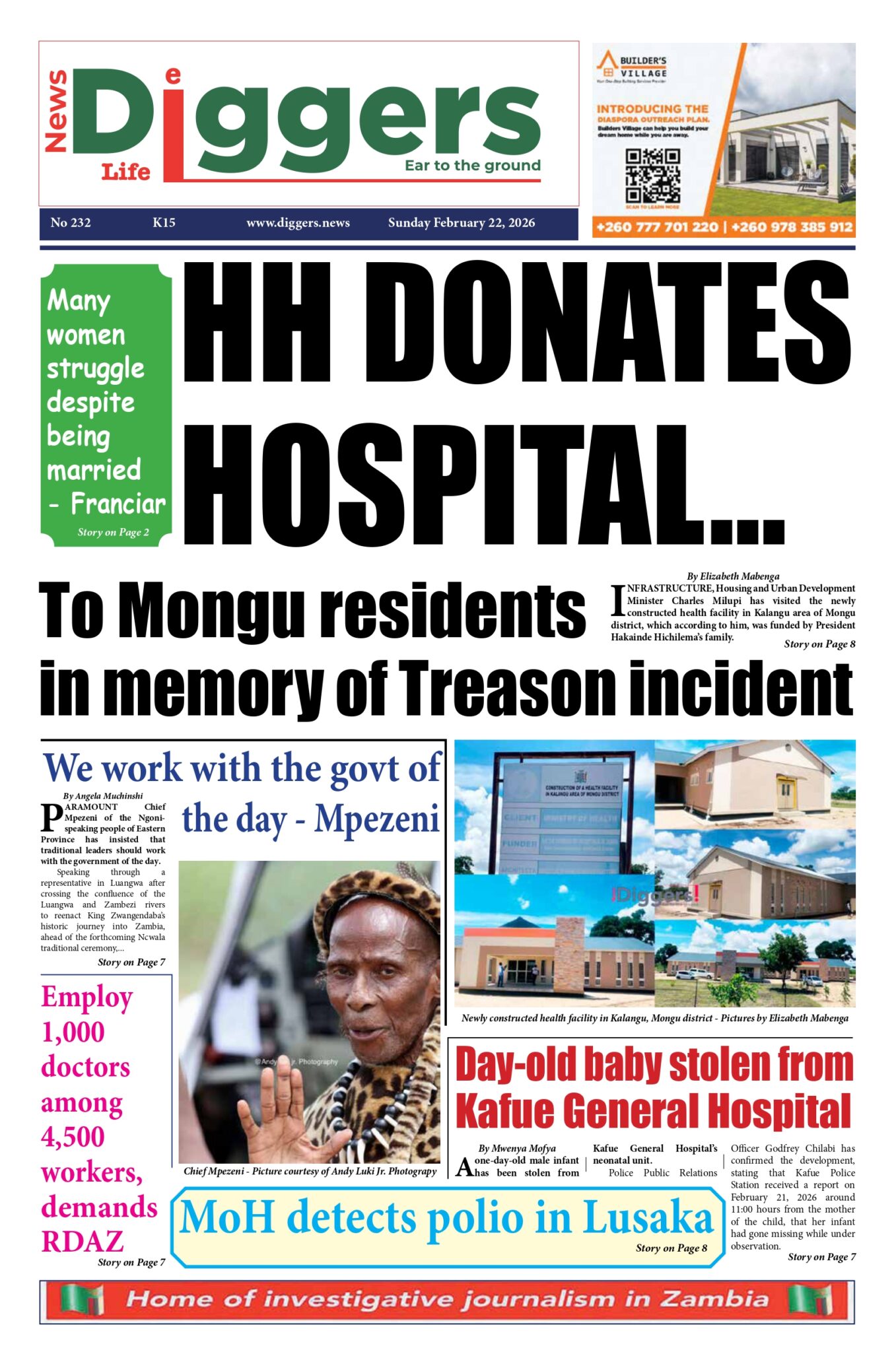 Epaper Weekend News Diggers Weekend Epaper Edition 232 Sunday February 22, 2026 ...