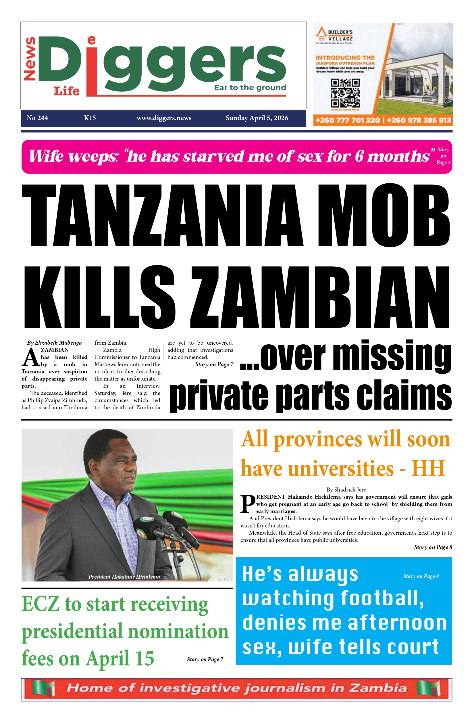 News Diggers Weekend Edition 244 Sunday April 5, 2026