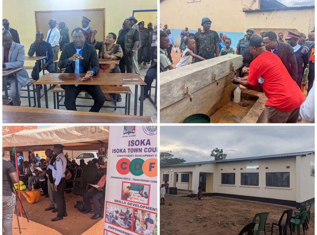 Isoka commissions 9 CDF projects to improve sanitation