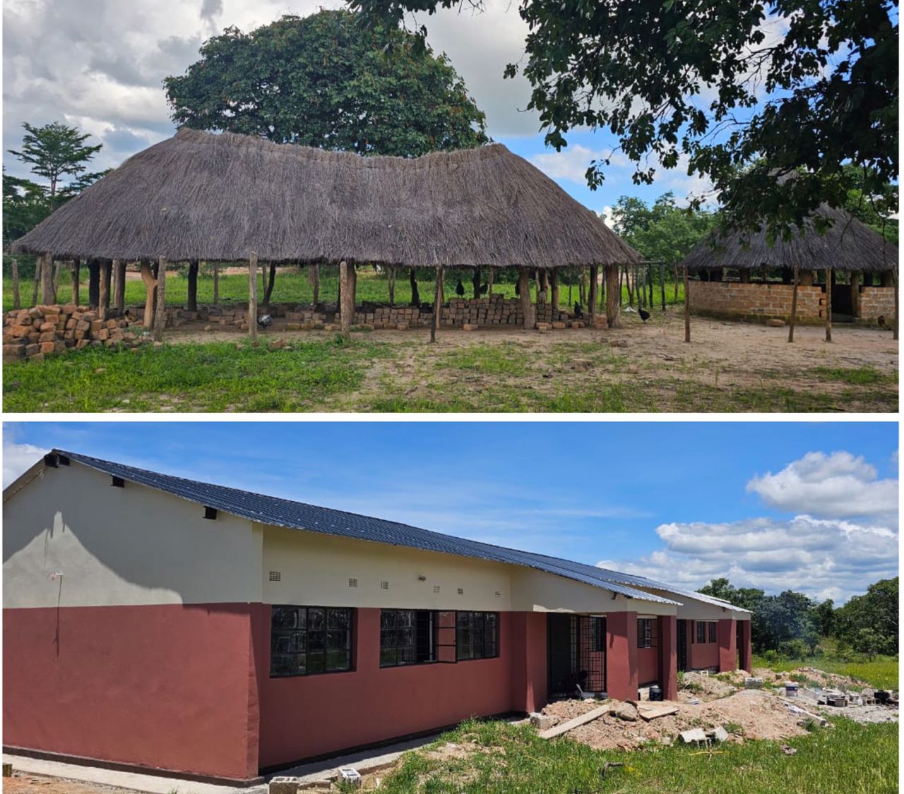 Mwapula school gets an upgrade from grass-thatched to modern classrooms