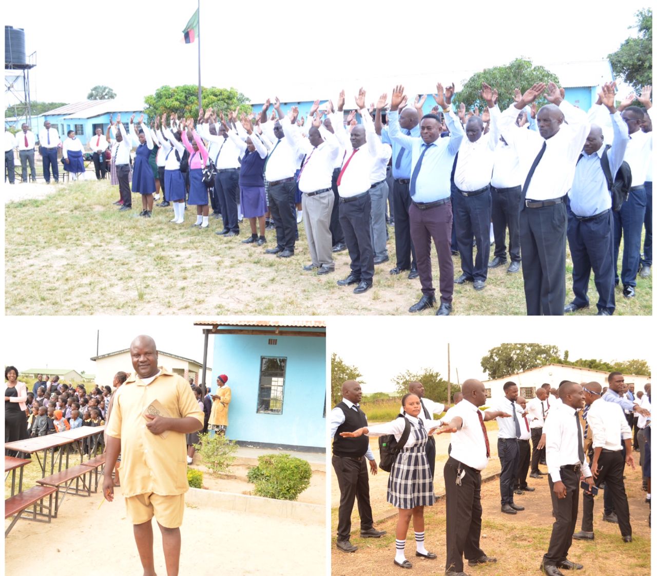 S/Province police don school uniforms to raise funds for Sikanze hospital renovations
