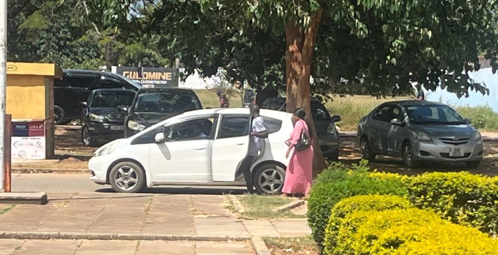 Steven being taken to the police station accompanied by his elder sister.