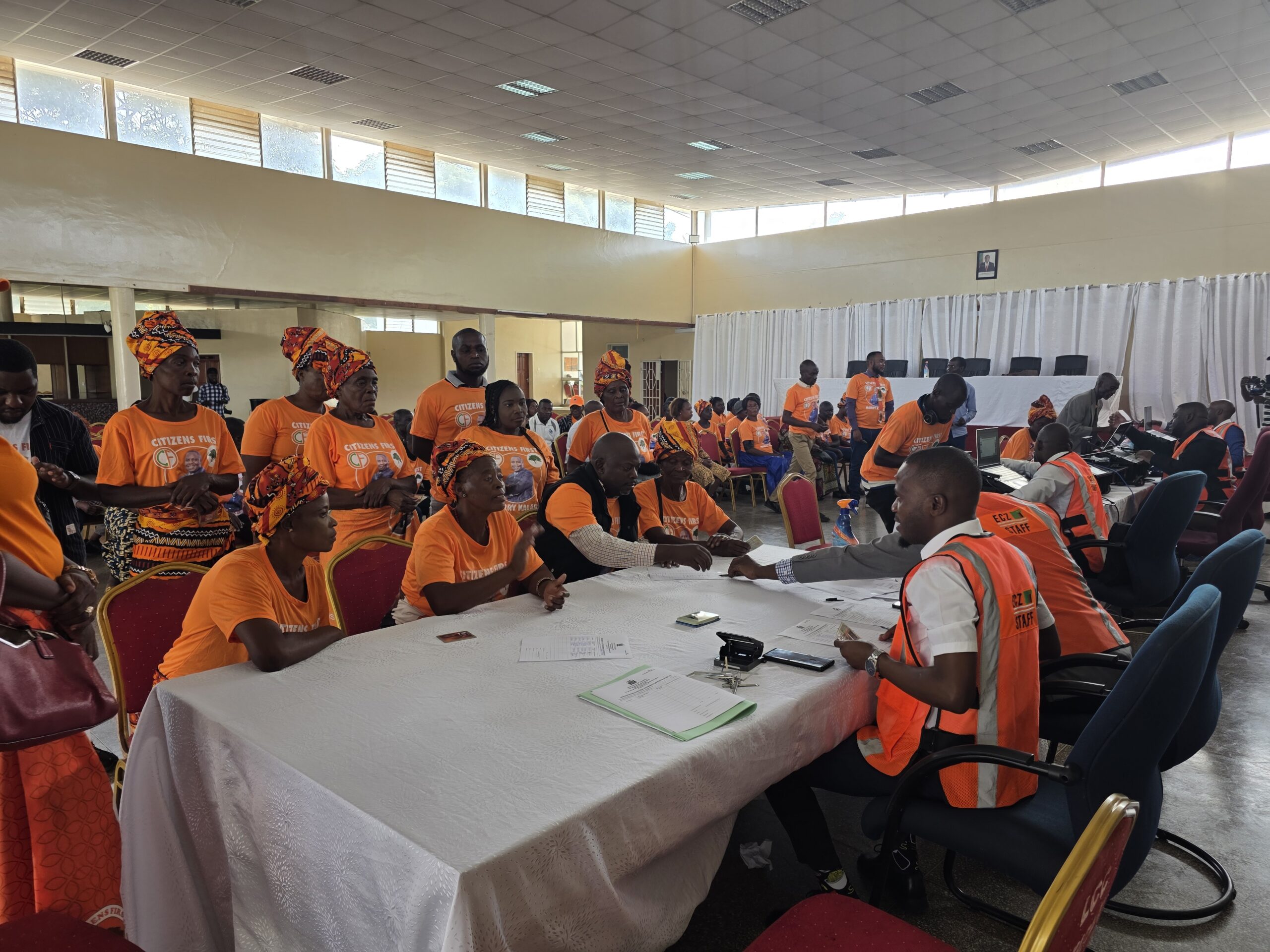PF, Citizens First successfully present 100 supporters to ECZ