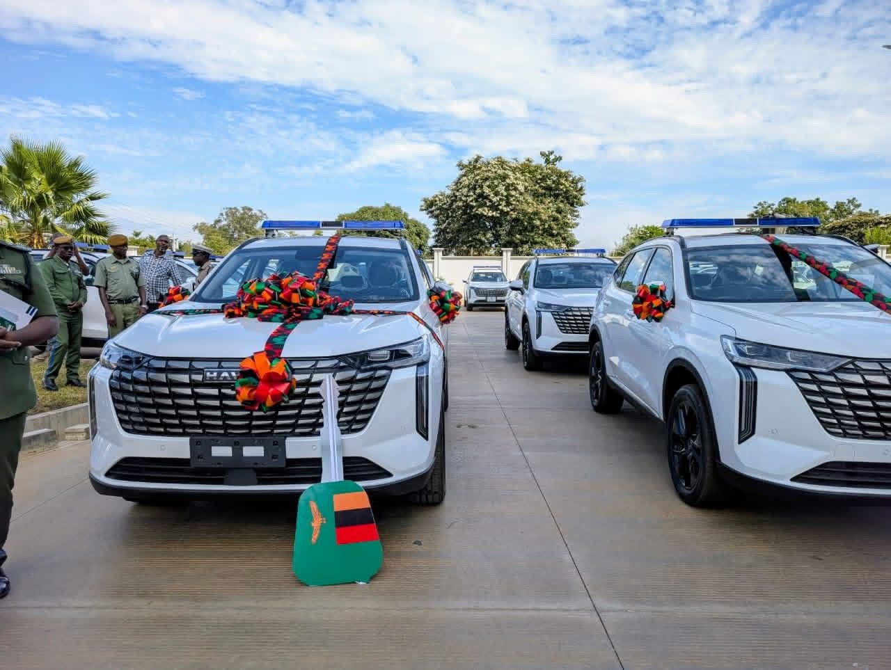 China donates 80 vehicles for election policing
