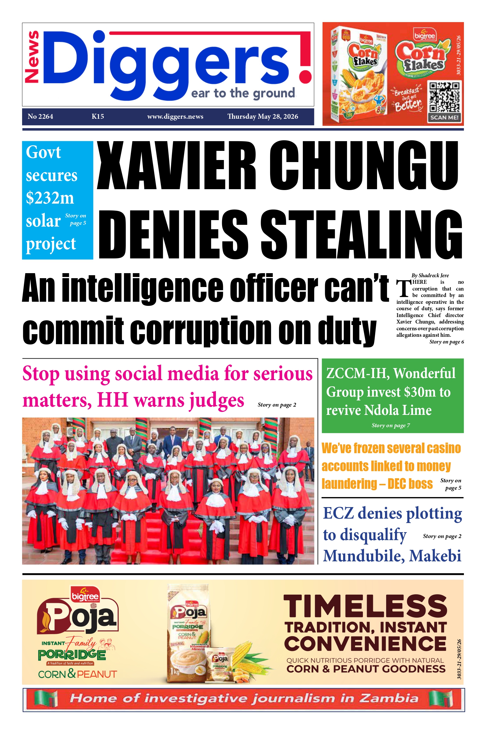 News Diggers Edition 2264 Thursday May 28, 2026