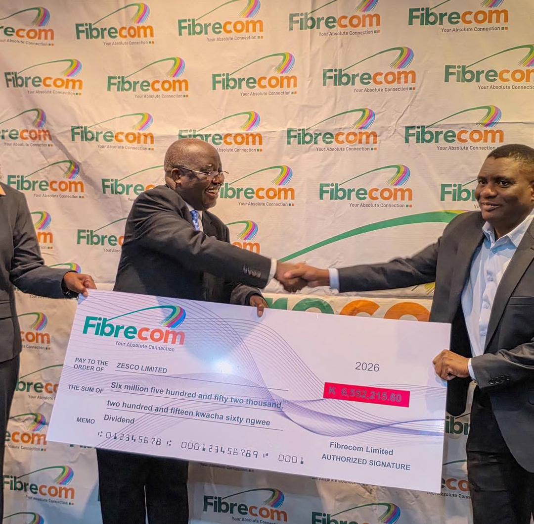 Fibrecom pays first dividend of K6.5m to Zesco