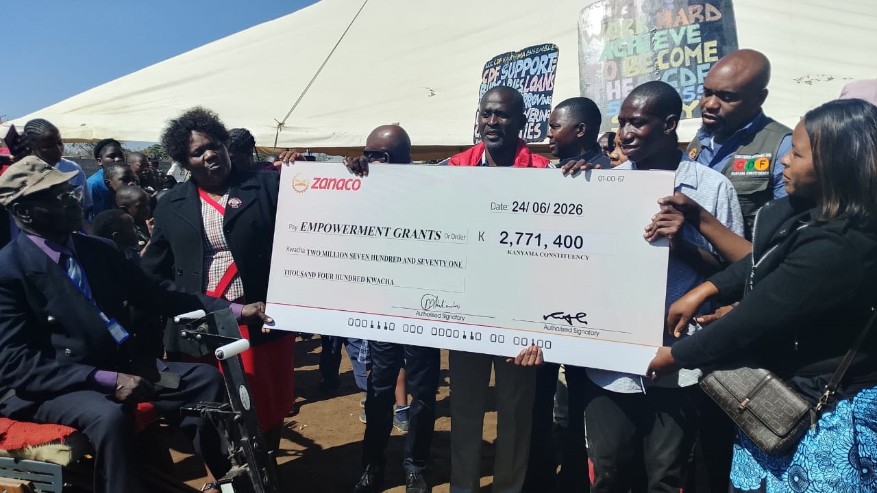 Govt hands over K9.6m CDF grants, bursaries in Kanyama